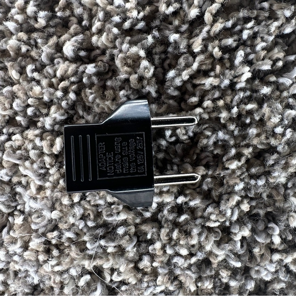 Black Electrical Adapter Plug